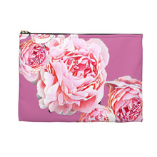 Load image into Gallery viewer, Pink Peony Accessory Coin Pouch

