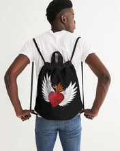 Load image into Gallery viewer, San Miguel My Heart &amp; Wings Canvas Drawstring Bag
