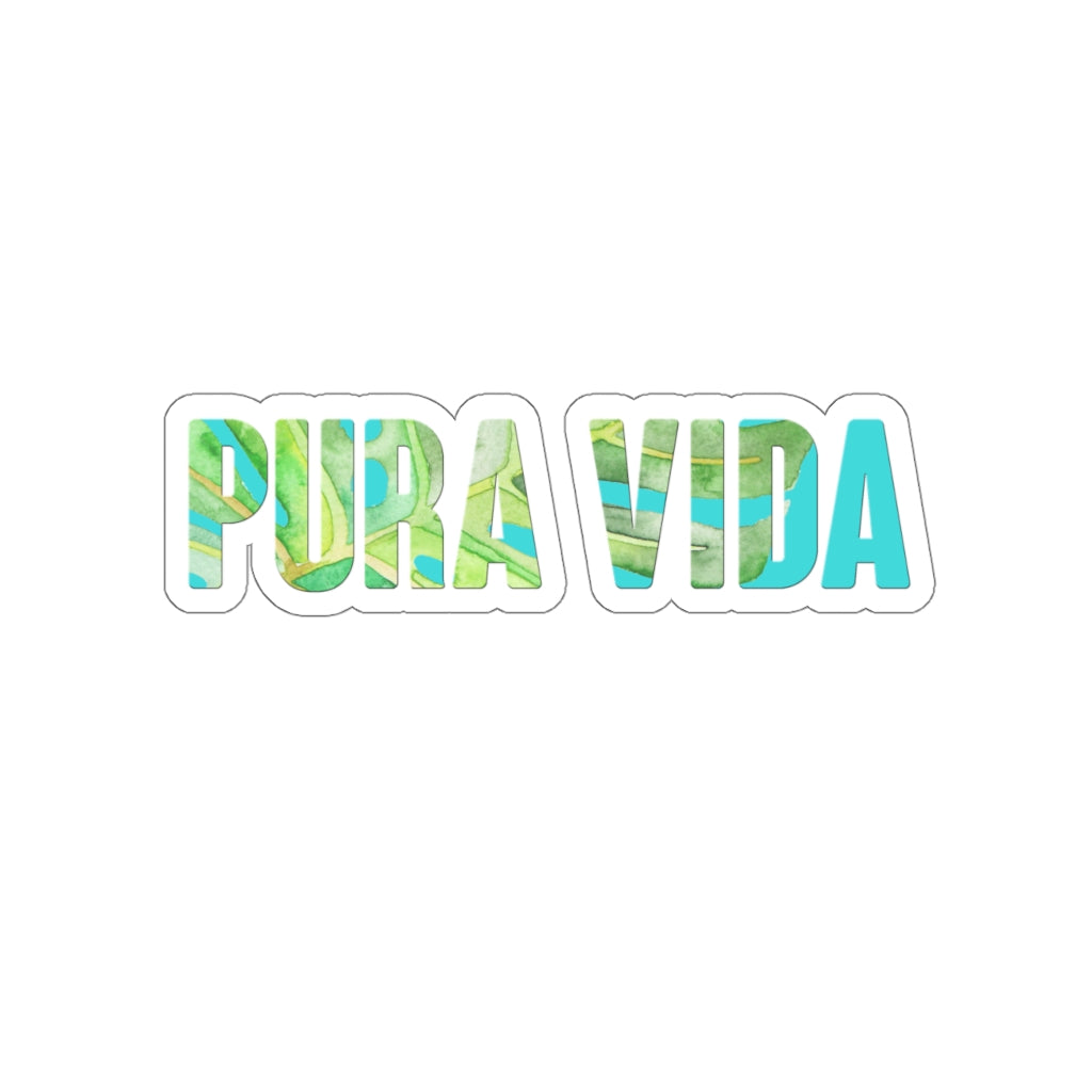 PURA VIDA BLUE Die-Cut Stickers