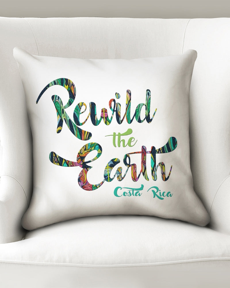 REWILD THE EARTH Throw Pillow Case 18