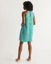Load image into Gallery viewer, Jungle Leaf Women&#39;s Halter Dress
