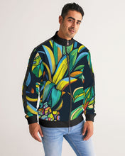 Load image into Gallery viewer, Pineapple Jungle Men&#39;s Stripe-Sleeve Track Jacket
