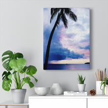 Load image into Gallery viewer, Sunset Palm Canvas Gallery Wraps
