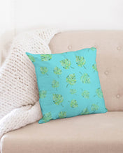 Load image into Gallery viewer, Jungle Leaf Throw Pillow Case 18&quot;x18&quot; Upcycled Plastic Textile
