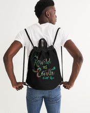 Load image into Gallery viewer, REWILD THE EARTH Canvas Drawstring Bag
