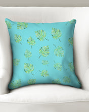 Load image into Gallery viewer, Jungle Leaf Throw Pillow Case 18&quot;x18&quot; Upcycled Plastic Textile
