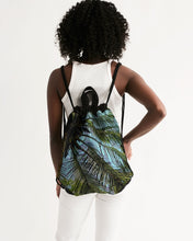 Load image into Gallery viewer, The Bright Painted Palm Canvas Drawstring Bag
