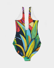 Load image into Gallery viewer, Bora Bora Pineapple Jungle Women&#39;s One-Piece Swimsuit

