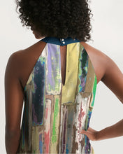 Load image into Gallery viewer, Bahama Beach Wood Women&#39;s Halter Dress
