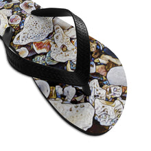 Load image into Gallery viewer, Sugar Beach Sea Shells Unisex Flip-Flops
