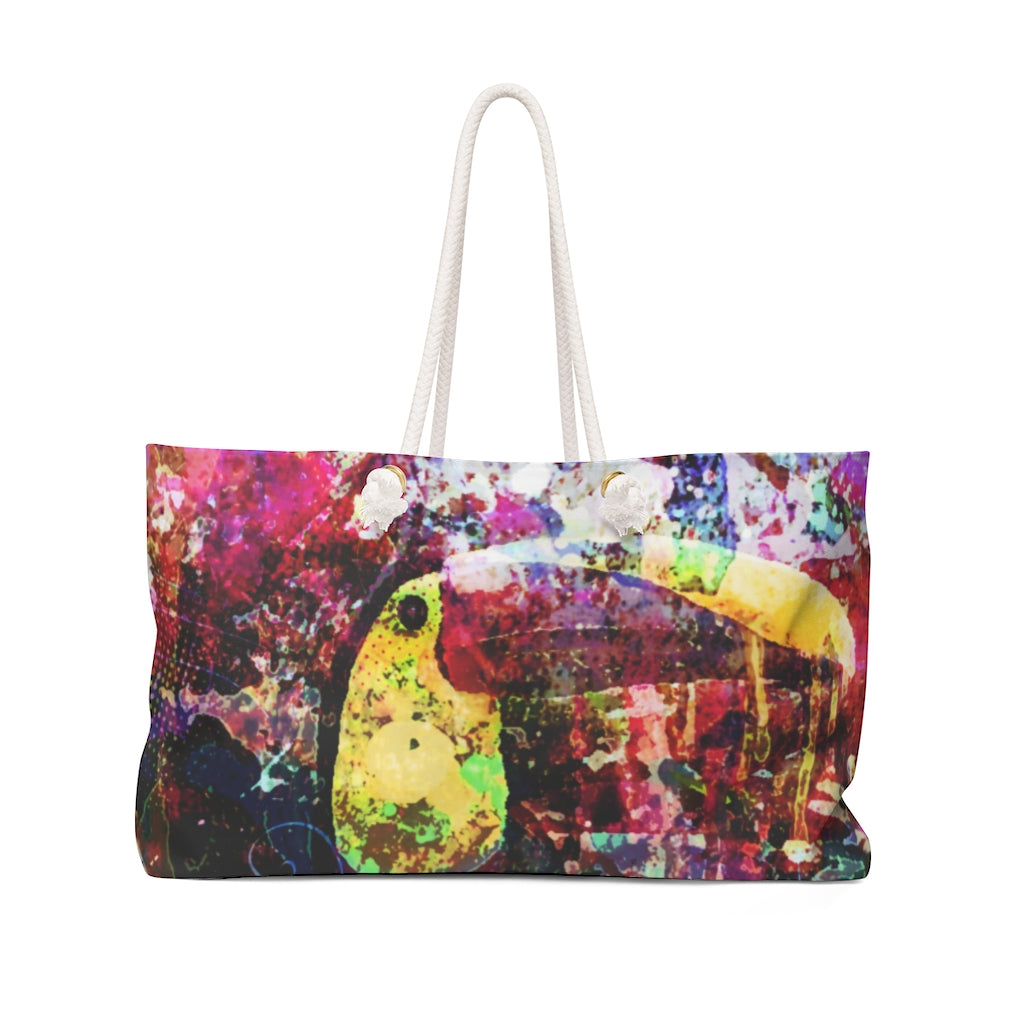 Abstract Toucan Weekender Bag