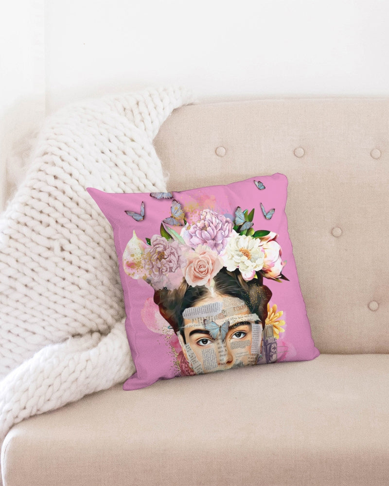 Oh My Frida! Mauve Pink Throw Pillow Case 16