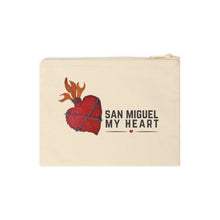 Load image into Gallery viewer, San Miguel MyHeart Logo Cotton Zipper Pouch
