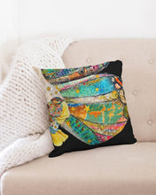 Load image into Gallery viewer, Freedom Butterfly Collage Throw Pillow Case 18&quot;x18&quot; Upcycled Plastic Textiles
