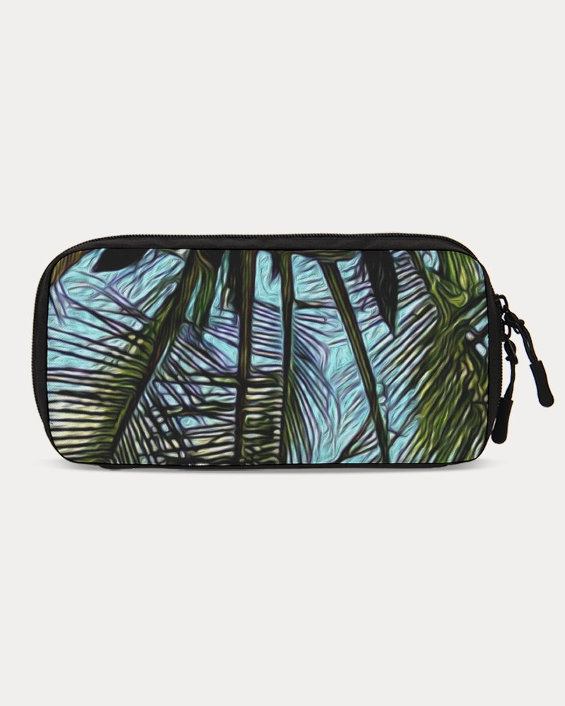 The Bright Painted Palm Small Travel Organizer