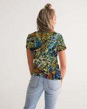 Load image into Gallery viewer, Acacia Leaves Women&#39;s V-Neck Tee
