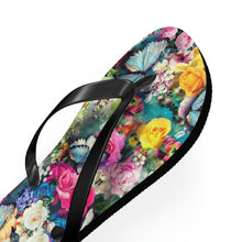 Load image into Gallery viewer, Floral Explosion Flip Flops
