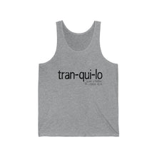 Load image into Gallery viewer, Tranquilo Unisex Jersey Tank
