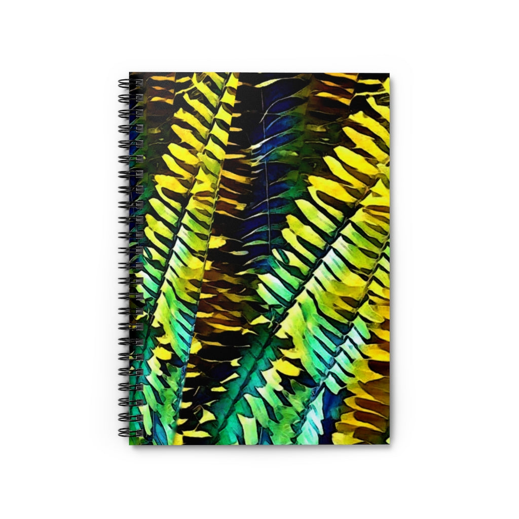 Jungle Ferns Spiral Notebook - Ruled Line