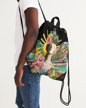Load image into Gallery viewer, Let The Sun Shine Collage Canvas Drawstring Bag
