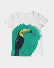 Load image into Gallery viewer, Monte Verde Toucan Women&#39;s V-Neck Tee
